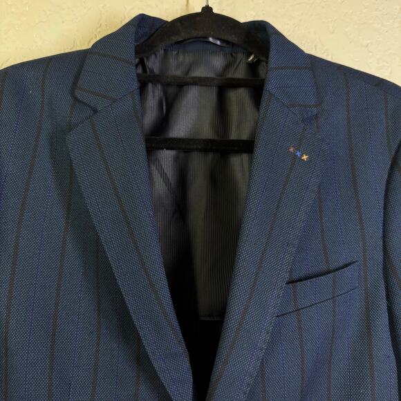 SCOTCH & SODA Blazer Medium Classic Structured Single Breasted Yarn Dyed Stretch - Picture 7 of 16